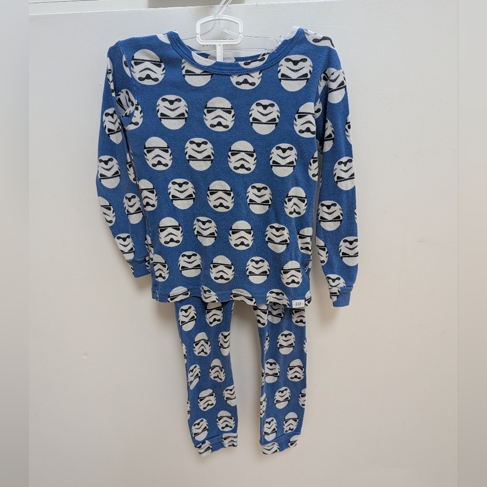 Kids Gap Star Wars Stormtrooper Pajamas Size 4